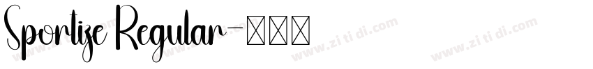 Sportize Regular字体转换